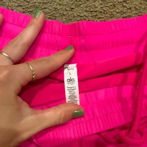 Alo Yoga Hot Pink Shorts